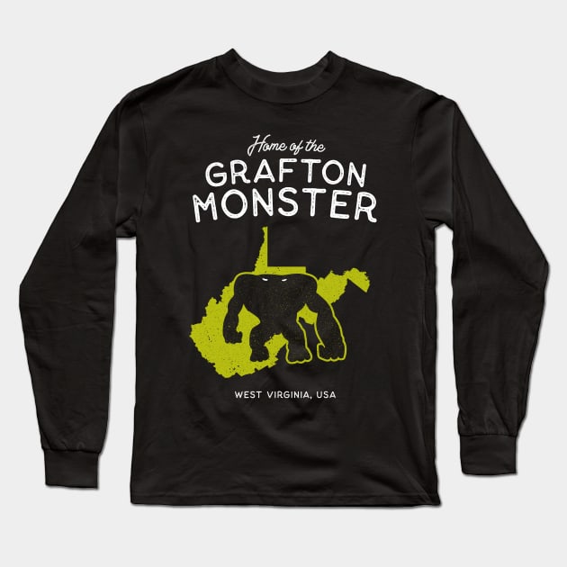 Home of the Grafton Monster – West Virginia, USA Long Sleeve T-Shirt by Strangeology